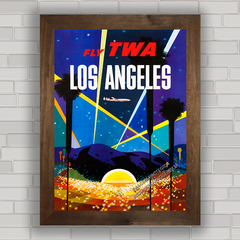 Quadro decorativo pôster de Hollywood e Los Angeles .