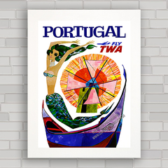 Quadro decorativo para agência de viagens e turismo Portugal .