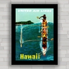 Quadro decorativo para agência de viagens e turismo Havaí .