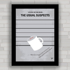 Quadro com cartaz pôster do filme Os Suspeitos .
