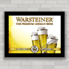 Quadro decorativo propaganda antiga cerveja Warsteiner .