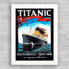 Quadro decorativo navio Titanic