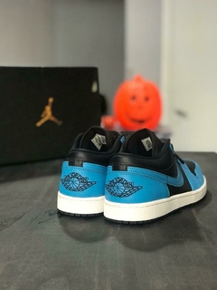 Jordan 1 Low "Laser Blue Black" - Jean Paul Shop