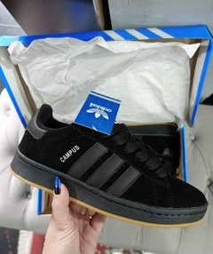 Adidas "Campus" Negra Suela Marrón Premium