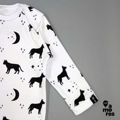 Body Manga Longa Pet Lover - Dois Amores Baby & Pet