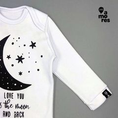 Body Manga Longa Lua - Dois Amores Baby & Pet