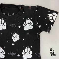 T-Shirt Pegada Estelar - Dois Amores Baby & Pet