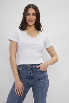 31637 MRD REMERA INES CON PUNTILLA M (31637) - comprar online