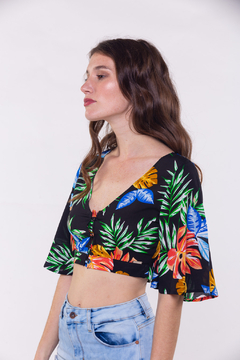 KVF BLUSA FLORES CON BOTONES (26600) - comprar online