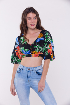 KVF BLUSA FLORES CON BOTONES (26600)