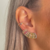 Ear Cuff Cravejado na Zircônia Colorida - comprar online