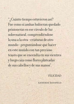 Felicidad / Diario de quejas - Katherine Mansfield - comprar online