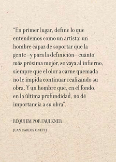 Tan triste como ella / Réquiem por Faulkner - Juan Carlos Onetti en internet