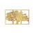 Quadro Enfeite De Parede Conjunto De Arte Árvore Da Vida 3mm Dourada - comprar online