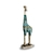 Escultura Girafa Africana Moderna Azul Fosco Adornada De Pedrarias - comprar online
