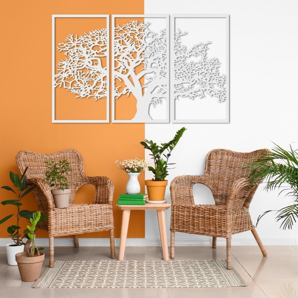 Quadros Decoração Árvore da Vida Ambiente Sala Estar mdf