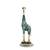 Escultura Girafa Africana Moderna Azul Fosco Adornada De Pedrarias na internet