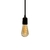 Luminária de Teto Pendente Lustre Simples Retrô Preto Soquete E27 - comprar online