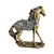 Estátua Cavalo Medieval Enfeite Decorativo Estante Ouro Envelhecido na internet