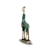 Escultura Girafa Africana Moderna Azul Fosco Adornada De Pedrarias - loja online