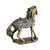 Estátua Cavalo Medieval Enfeite Decorativo Estante Ouro Envelhecido - Decoramente Shop