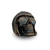 Escultura Crânio Aviador Enfeite Em Cerâmica Bronze Envelhecido Ornamental