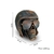 Escultura Crânio Aviador Enfeite Em Cerâmica Bronze Envelhecido Ornamental - comprar online