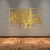Quadro Enfeite De Parede Conjunto De Arte Árvore Da Vida 3mm Dourada - comprar online