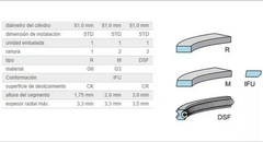 Imagen de Juego Aros Motor Ks - Vw Scirocco Sharan Amarok Tiguan Caddy Golf Passat Transporter