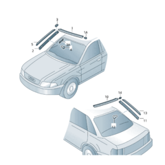 Tapa De Moldura Superior De Parabrisas Audi A3 en internet