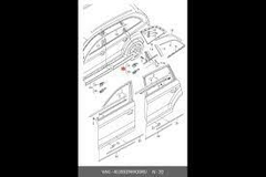 Moldura Puerta Trasera Izquierda Original Audi Q7 2010 2015 en internet