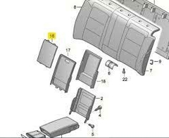 Tapa Central Respaldo Trasero Original - Audi A4 2008 - 2015 - comprar online