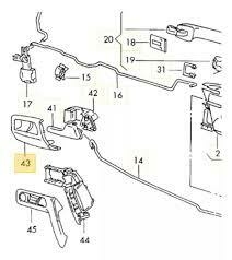 Embellecedor Manija Puerta Trasera Der Vw Golf Original