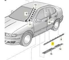 Moldura Puerta Del Der Original - Seat Leon Toledo en internet