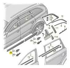 Moldura Puerta Delantera Izquierda - Audi Q7 2010 - 2015 - comprar online