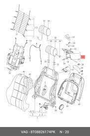 Tapa Apoyacabezas Original - Audi A5 - Vw Beetle Scirocco en internet