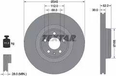 Juego De Discos De Freno Delantero Textar - Audi - A6 - Repuestos Alta Gama