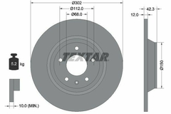 Juego De Discos Traseros Textar Alemanes Audi A4 A5 Q5 en internet