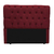 Cabeceira King Size Suede Vermelho 193cm Estofada Capitone Madrid para cama box