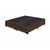 Base Cama Box Casal Suede Marrom Bipartido 138X188X40