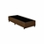 Base Cama Box Solteiro Suede Marrom 88X188X40