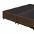 Base Cama Box Casal Suede Marrom Bipartido 138X188X40 - comprar online