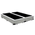 Base Cama Box Casal Branco Bipartido 138X188X40