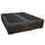 Cama Box com Bau Pistão a gás King Size Suede Marrom Bipartida - comprar online