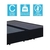 Base Cama Box Casal Suede Preto Bipartido 138X188X40 - comprar online