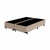 Base Cama Box Casal Suede Bege Bipartido 138X188X40