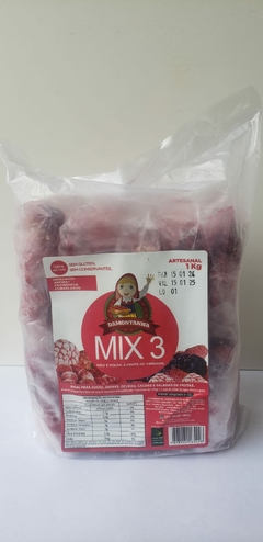 Mix 03 (Morango, Amora e Framboesa) - 10 x 100g (01kg)