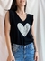 Musculosa VOLADITO -CORAZÓN glitter - plata - BECK