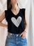 Musculosa VOLADITO -CORAZÓN glitter - plata