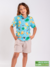 Conjunto Masculino Infantil Camisa Botão - Frutas Azul - comprar online